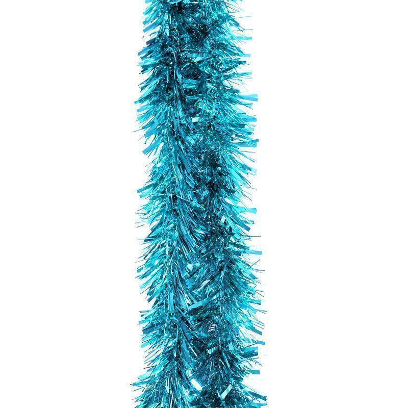 2m X 125mm Chunky Fashion Christmas Tinsel - Turquoise